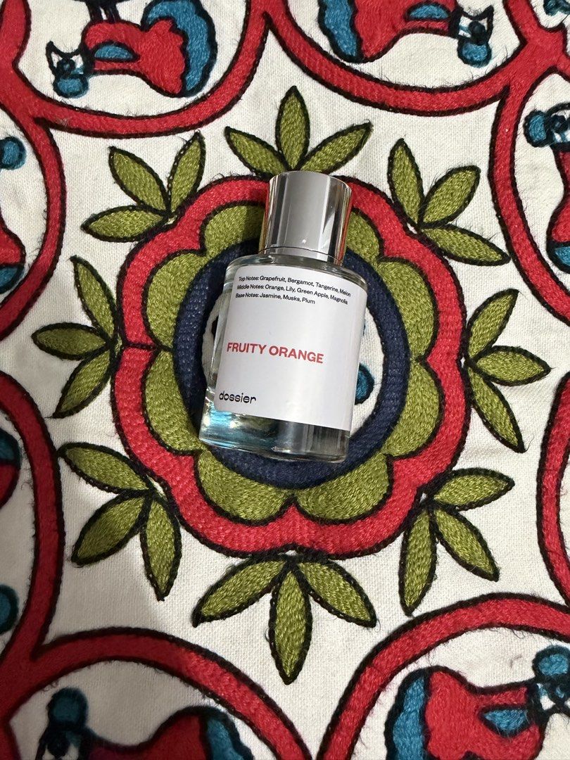 Authentic Dossier Fruity Orange 50ml (Category: Fragrance & Deodorants) located in Manila. Submitted by pachoooli (Listing ID 1454308332, Image 1). Description: NO BOX.