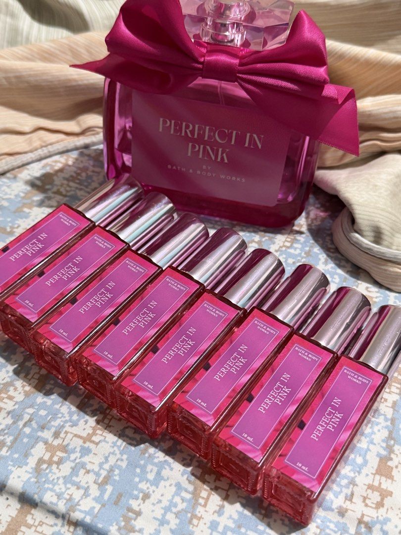 Bbw perfect pink and Benetton 10ml decant (Category: Fragrance & Deodorants) located in Pasig City. Submitted by jackie_ginger (Listing ID 1454224036, Image 2). Description: Onhand from original full bottle transfered to a smaller bottle by me Perfect pink 240 Benetton (smells like D&G light Blue) 160 .