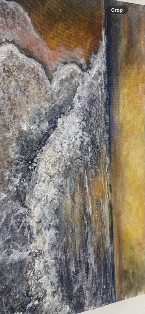 Beach Painting 3D (Category: Art & Prints) located in San Jose del Monte. Submitted by agoraartmarket (Listing ID 1454362915, Image 3). Description: “Dorset” 30 by 40cm, recently exhibited 3D beach painting artwork using impasto & acrylic On floating gold frame Free shipping within Metro Manila P4,000 Ready to hang! PTPA!.