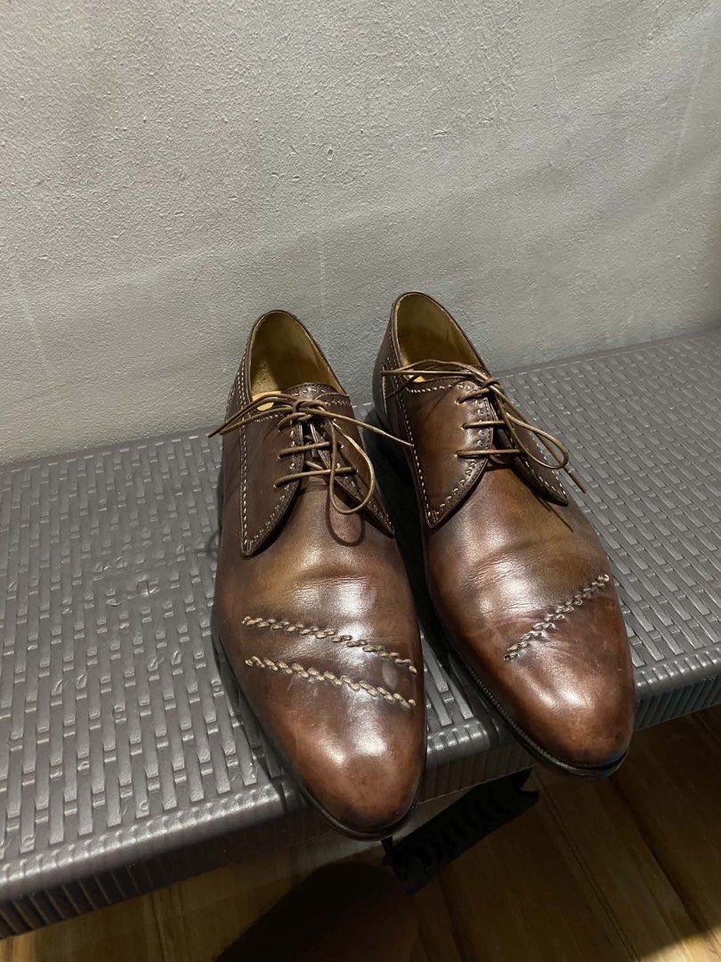 Berluti Leather Shoes (Category: Dress Shoes) located in Bulacan. Submitted by cedrick13 (Listing ID 1454226666, Image 2). Description: For Sale Pre-Owned Imported Leather shoes from France Pairs is in good condition Berluti Leather Shoes Size 10 Selling for only 13,000 pesos (Srp in europe is around 700-1500 euro per pair) Meetups and shipping will do More pics and information, send a message.
