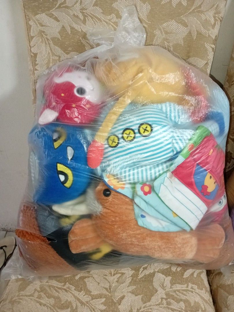 Bundle of Assorted Plush Toys - Various Animals & Characters (Category: Plushies & Soft Toys) located in Pasig City. Submitted by zakquinnjax44 (Listing ID 1454365854, Image 3). Description: - Bundle of assorted plush toys - Includes various animals: cat, dog, bunny, shark, turtle - Also features character-like plushies - Great for kids or collectors - Mix of small and larger sizes - All are stuffed toys - Selling as a lot.