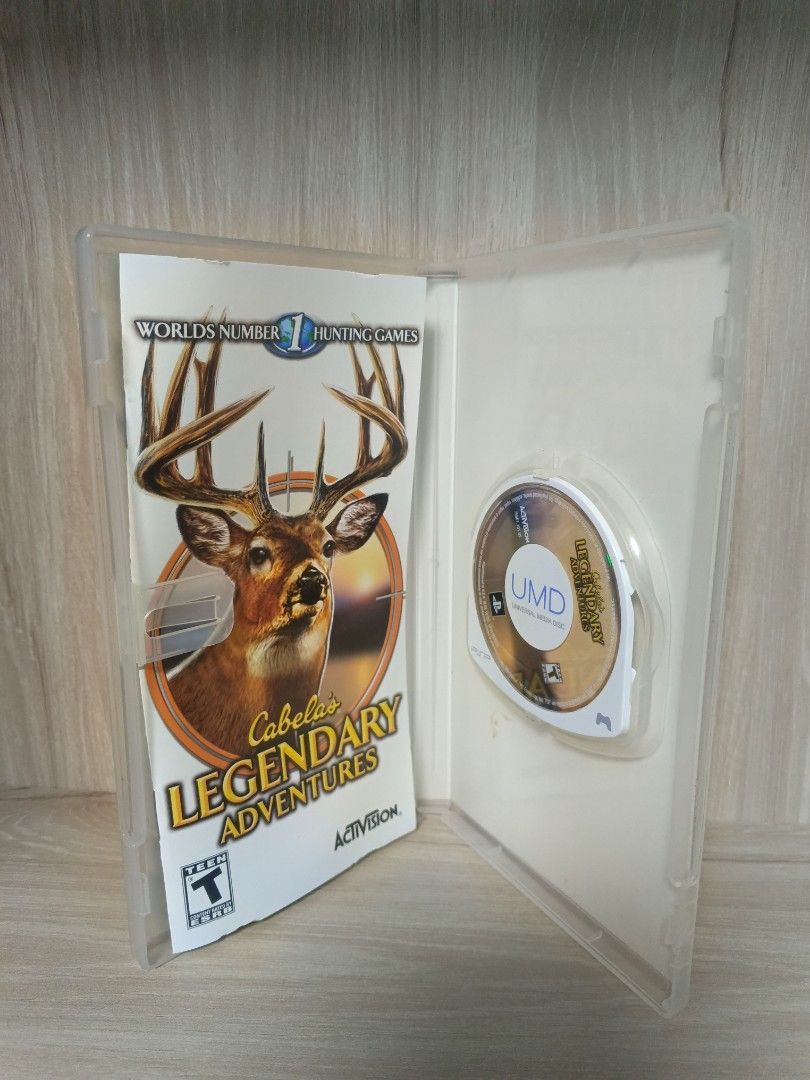 Cabela's Legendary Adventures PSP UMD Game (Category: PlayStation) located in Bauang. Submitted by gamingstation12 (Listing ID 1454194591, Image 2). Description: For Sale PSP UMD Game Cabela's Legendary Adventures = Php. 350 Region 1 Complete with Manual Disc Case Condition: 9.9/10 (Mint) Price is negotiable Good Condition 💯🔥 Working and Tested 💯🔥 "PAYMENT FIRST POLICY" Shipping Accepted Method of Payment GCASH Palawan Express Cash (Upon Meet