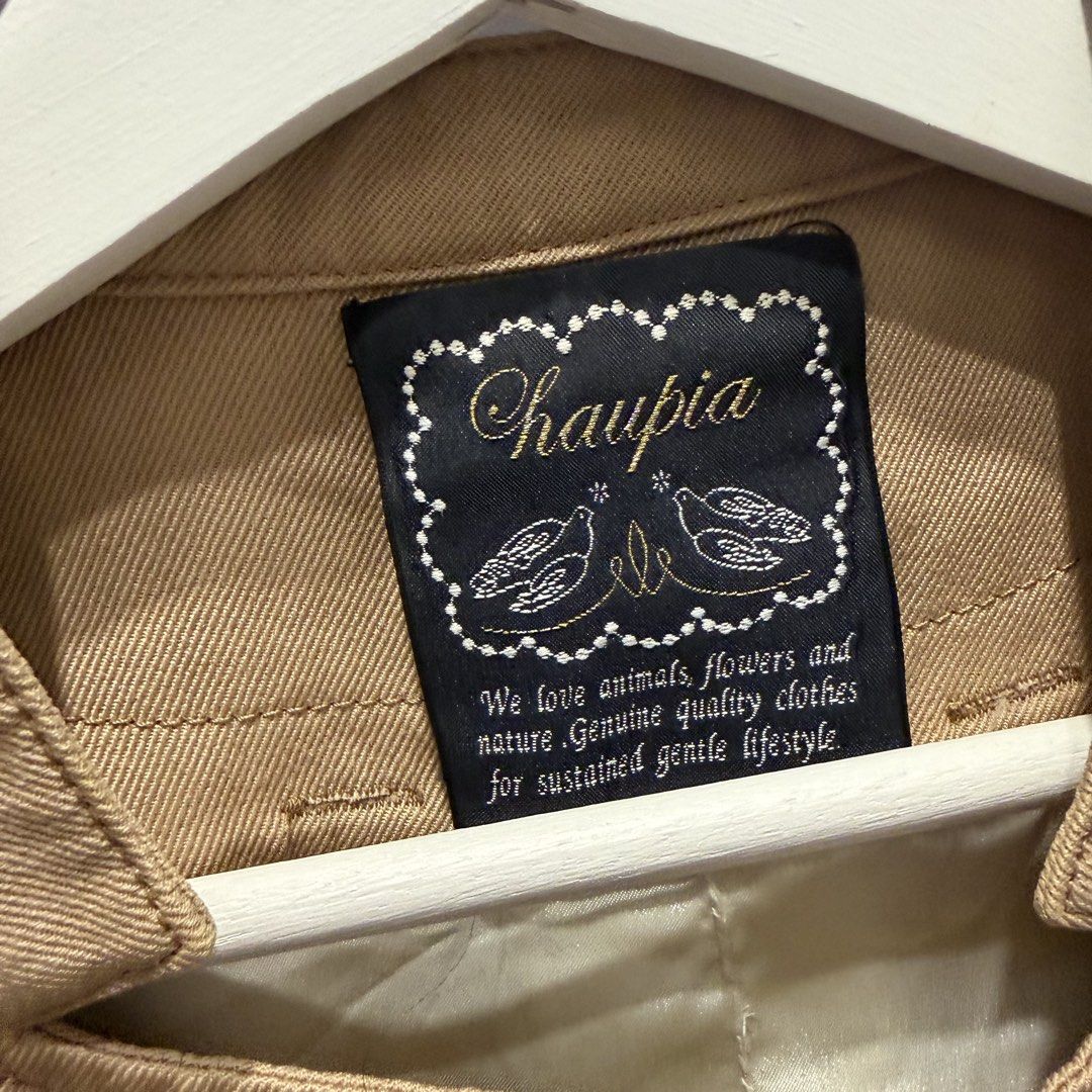 Chaupia Tan/Brown Trench Coat (Category: Coats, Jackets and Outerwear) located in Pasig City. Submitted by flygirlfinds (Listing ID 1454280498, Image 3). Description: Please read full post before asking questions and making offers. Thank you! 😊 DETAILS Brand: haupia Size: Free Size Condition: 8/10 Buttons nees to be replaced RFS: Leaving the country, everything must go -——————————————————— LOWEST / LAST PRICE POSTED -———————————————————.