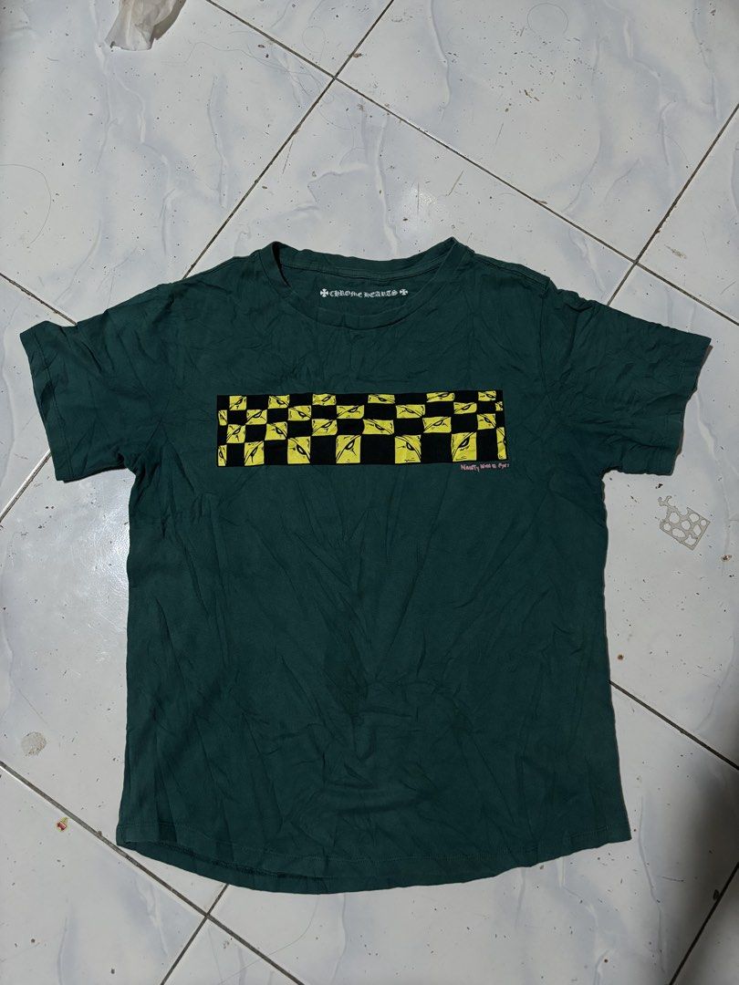 Chrome hearts x matty boy (Category: Tshirts & Polo Shirts ) located in Zamboanga. Submitted by thriftitup0430 (Listing ID 1454192569, Image 1). Description: Chrome hearts x Matty boy graphic T shirt 25x19.5 Issue: (OFF) 850📩 .