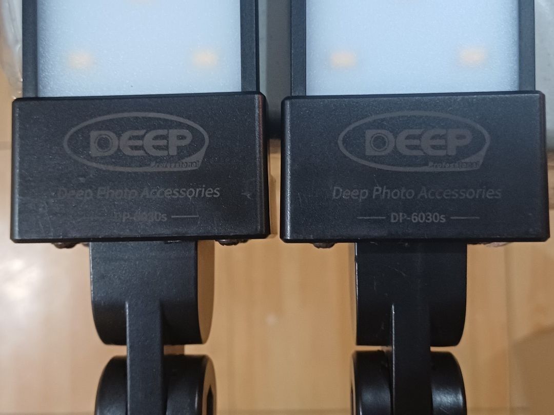 DEEP Professional LED Light Sticks DP-6030s with Power Adapters Stands (Category: Lighting & Studio Equipment) located in Mandaluyong City. Submitted by vefj888 (Listing ID 1454210331, Image 3). Description: Pair of DEEP Professional DP-6030S LED light with adjustable brightness. With autovolt power adapters, adjustable height stands. Great for photography or videography setups. Ready for use..