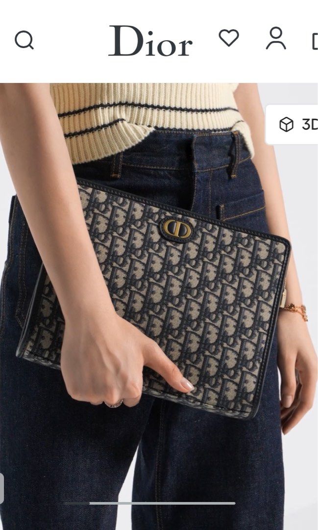 Dior 30 Montaigne Pouch Oblique 💯🇺🇸 (Category: Luxury Bags & Wallets) located in Angeles City. Submitted by beautyforkeeps (Listing ID 1454270082, Image 1). Description: Still Brand New and complete with box, paper bag and receipt. The 30 Montaigne Dea pouch is a timeless and sophisticated accessory. Crafted in blue Dior Oblique jacquard, it features a CD signature on the front. A spacious interior compartment can hold all the essentials, and 