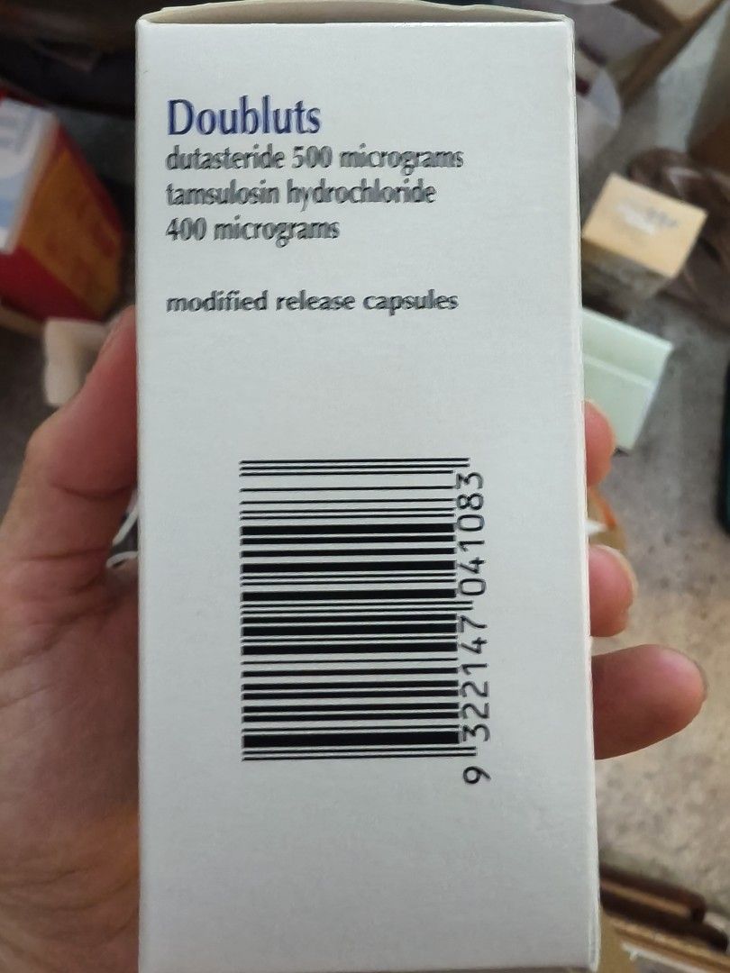 Doubluts (Category: Medical Supplies & Tools) located in Kuala Lumpur. Submitted by epicphoenix.4317d8 (Listing ID 1454318436, Image 3). Description: dutasteride 500mg tamsulosin hydrochloride 400mg please provide prescribed letter from certified doctor before buying 30 capsules Expiry : 01/27 my father had prostate enlargement and just passed away and left this brand new bottle. RM150 per bottle * you will need to pay for delivery fee for mailin