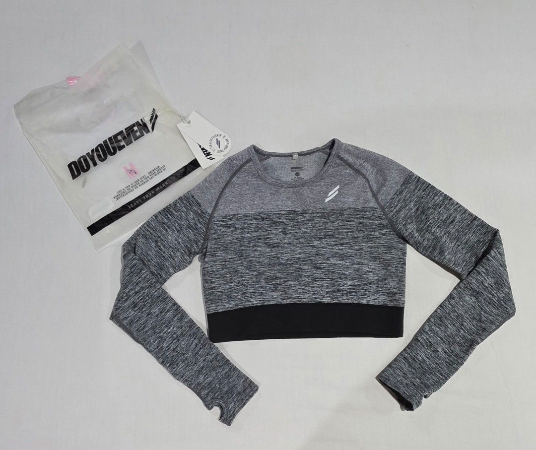 Doyoueven Seamless Crop Long Sleeve (Category: Activewear) located in Baguio. Submitted by grumpygranny (Listing ID 1414642571, Image 1). Description: firm on price ➡️ decluttering and not selling for profit ➡️ please check my profile, only those who understand are welcome to purchase..