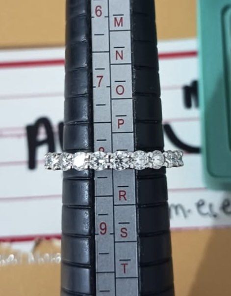 Full Eternity Ring from moissaniteanddiamondsparks store (Category: Rings) located in Mandaluyong City. Submitted by merzypreloved (Listing ID 1454320934, Image 3). Description: -Full eternity ring design -Size 8 -Flawless clarity -Pure silver in platinum plated, all moissanite stones hypoallergenic - Ideal for stacking with other rings or wearing as a statement piece - Price: PHP 3,000.