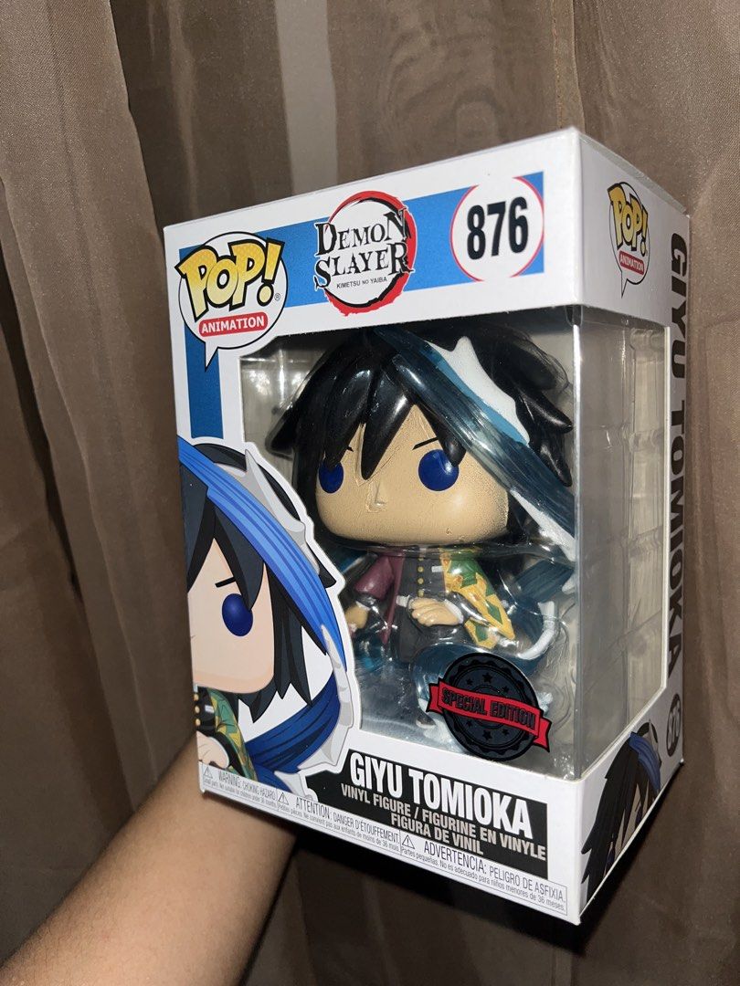 Funko Pop! Giyu Tomioka #876 (Category: Designer & Blind Box Toys) located in Makati City. Submitted by angelatheberry (Listing ID 1454250728, Image 1). Description: MOP: GCASH/BANK MOD🚛: LALAMOVE/LBC(Buyer's Expense) LOC📍: Rizal/Makati/QC - Pick up point to be arranged based on agreed schedule. (All pops are located in Rizal).