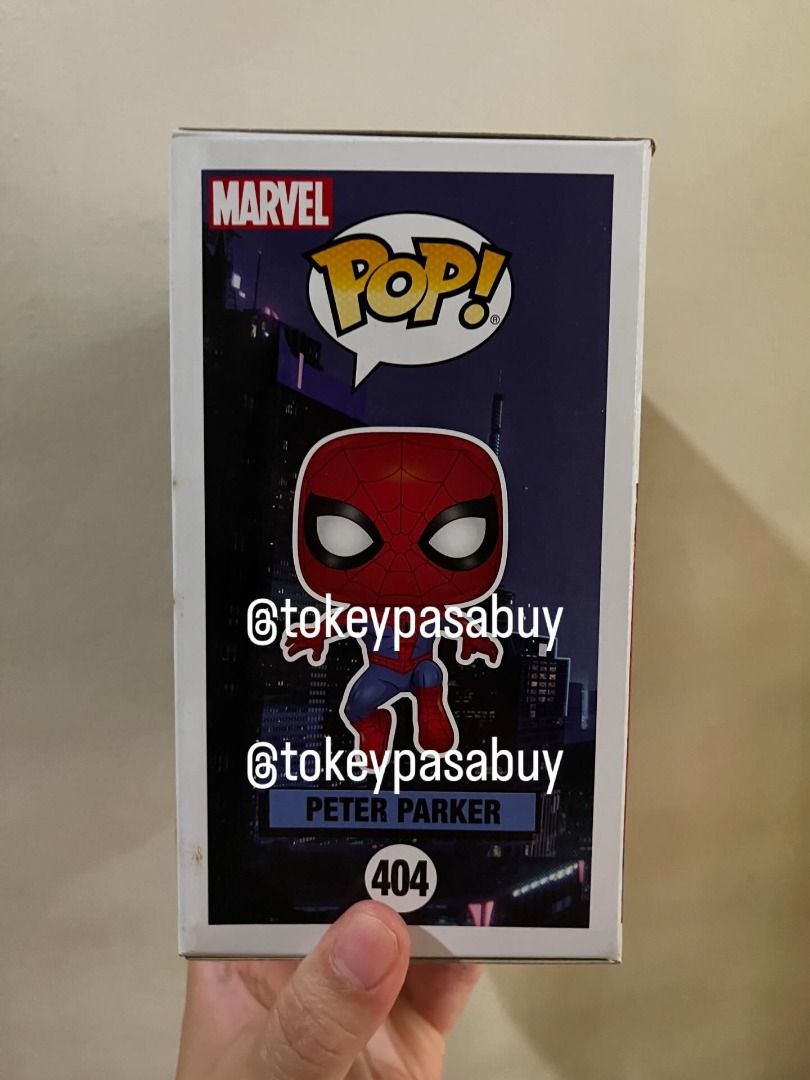 FUNKO POP SPIDERMAN INTO THE SPIDERVERSE PETER PARKER (Category: Designer & Blind Box Toys) located in Paranaque City. Submitted by tokeypasabuy (Listing ID 1454234441, Image 3). Description: CONDITION 8/10 (RIPPED TOP BOX) *MINIMAL SCRATCHES/DENTS ON THE CARDBOARD DUE FROM DISPLAY I will send photos before shipping the items to ensure that the ITEMS are in excellent condition. I will do my best in securing the item. I will not be liable for any 