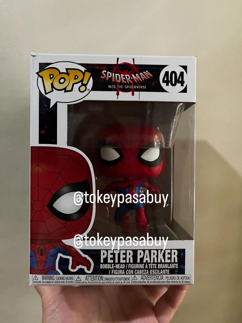 FUNKO POP SPIDERMAN INTO THE SPIDERVERSE PETER PARKER (Category: Designer & Blind Box Toys) located in Paranaque City. Submitted by tokeypasabuy (Listing ID 1454234441, Image 1). Description: CONDITION 8/10 (RIPPED TOP BOX) *MINIMAL SCRATCHES/DENTS ON THE CARDBOARD DUE FROM DISPLAY I will send photos before shipping the items to ensure that the ITEMS are in excellent condition. I will do my best in securing the item. I will not be liable for any 