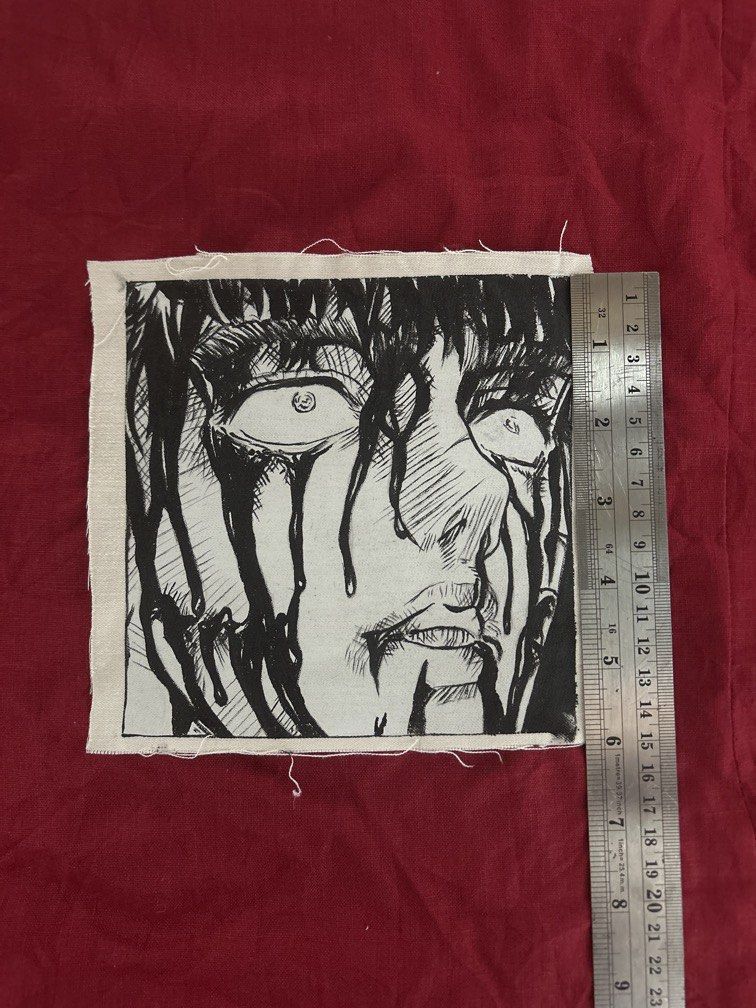 Hand painted facric patch featuring Guts from Berserk (Category: Art & Prints) located in Plaridel. Submitted by eraxer___x___xtain (Listing ID 1454221789, Image 3). Description: Medium we use is jacquard textile paint Custom Open!!!.