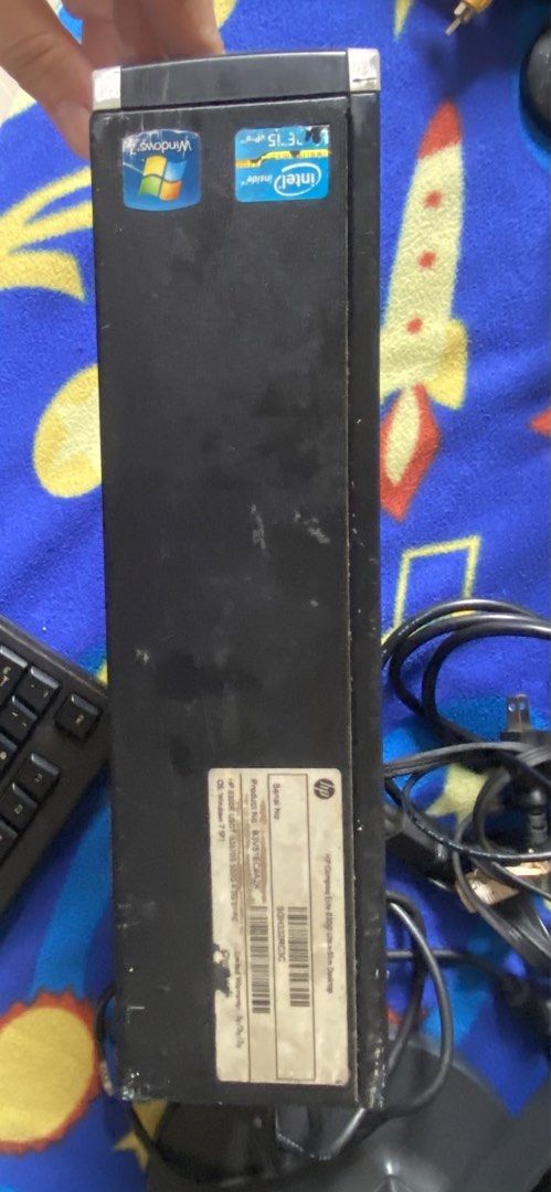 Home PC set FIXED PRICE DROP (Category: Desktops) located in Taguig. Submitted by yomikoreadman (Listing ID 1454231787, Image 2). Description: FIRM PRICE - already discounted from P2,400 (Not sold separately) 🖥️ PC SPECIFICATIONS: • Model: HP Compaq Elite 8300 Ultra-Slim (USDT) • CPU: Intel Core i5-3470S (3rd Gen, 2.90 GHz) • RAM: 4GB DDR3 • Storage: 500GB HDD • OS: Windows 7 Pro COA Sticker on case 🔌 ADAPTER & CABLES INCLUDED: • Main PSU: Orig