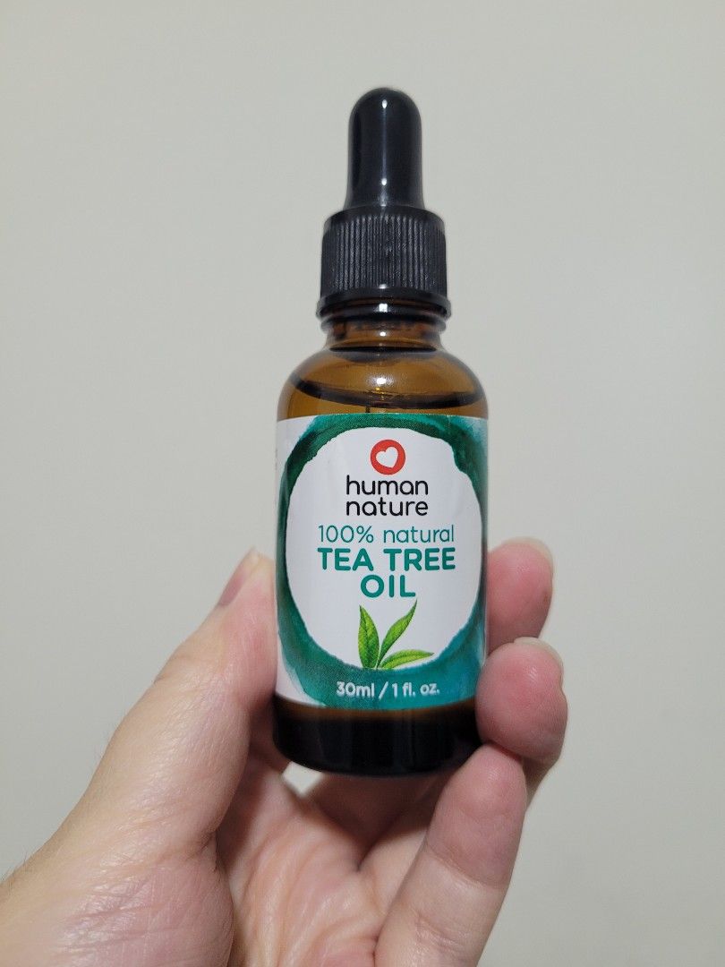 Human Nature Natural Tea Tree Oil 30ml (Category: Face Care) located in Quezon City. Submitted by sparklinggold (Listing ID 1454277857, Image 3). Description: Brand New (Sealed) Human Nature Natural Tea Tree Oil 30ml 100% Natural Packed with antibacterial properties Helps fight acne-causing bacteria Helps deodorize the body Helps hydrate the skin.