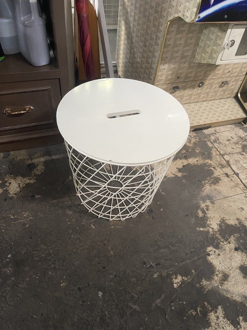 Ikea center table (Category: Table Linen & Textiles) located in Makati City. Submitted by jp_finds (Listing ID 1454261886, Image 3). Description: Ikea Side or Center table White Good condition Bough it 2500.