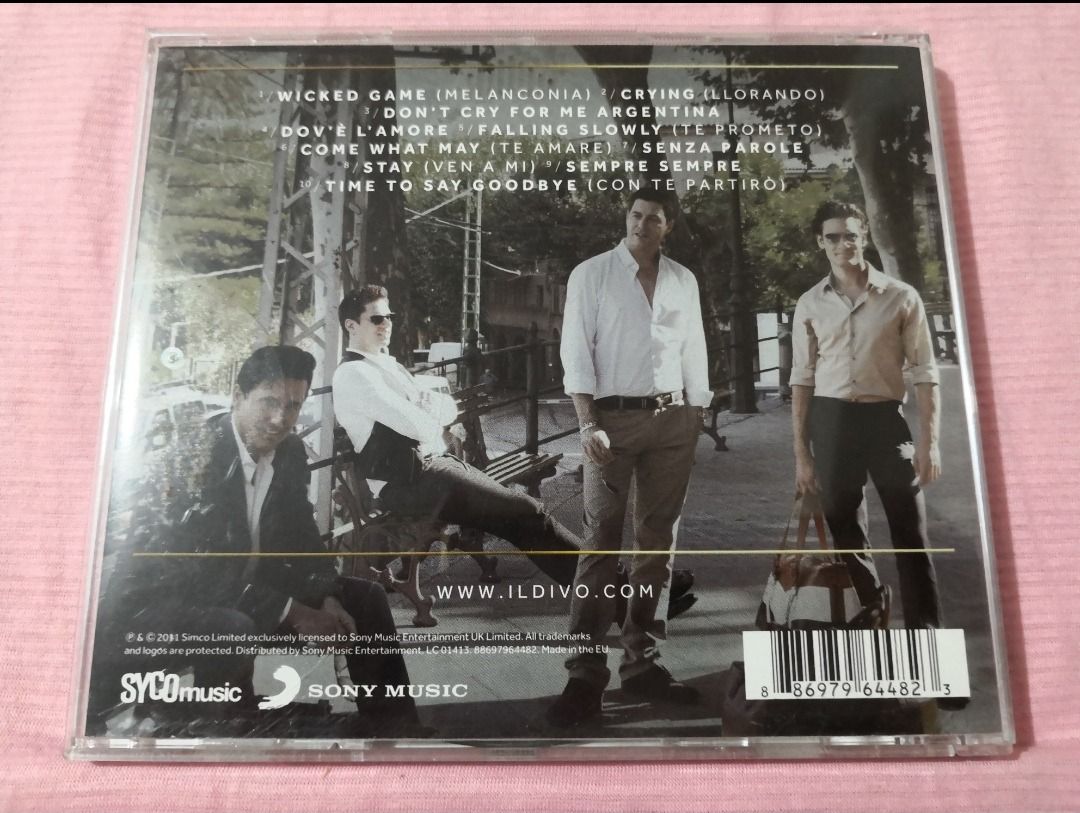 Il Divo Wicked Game CD (unsealed EU M condition) (Category: CDs & DVDs) located in Dangcagan. Submitted by cd_haven5 (Listing ID 1454238998, Image 2). Description: #FORSALE #FORSALE #FORSALE #Authentic #Legit #Original We only sell original items. All items posted are on hand. Please message me for availability of the item/s because the items are also posted on my other online stores. All items are imported unless stated PH. We also accept Pre-or