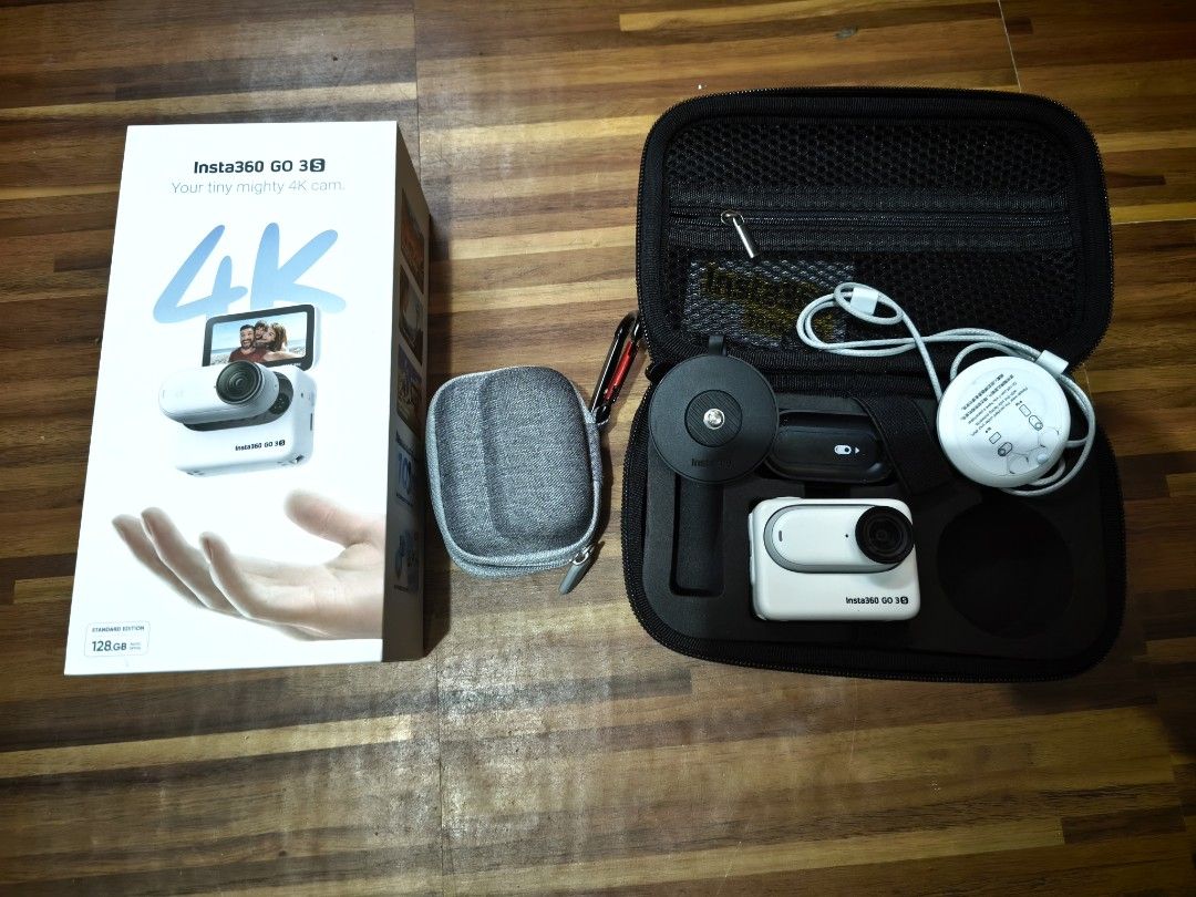 Insta360 GO 3 4K Tiny Mighty Action Camera (Category: Cameras) located in Las Pinas. Submitted by primal (Listing ID 1454197868, Image 3). Description: - Insta360 GO 3 Action Camera (4K version) - Includes protective case - Comes with various accessories - Original box included - Ideal for capturing adventures - Ready for its next owner.