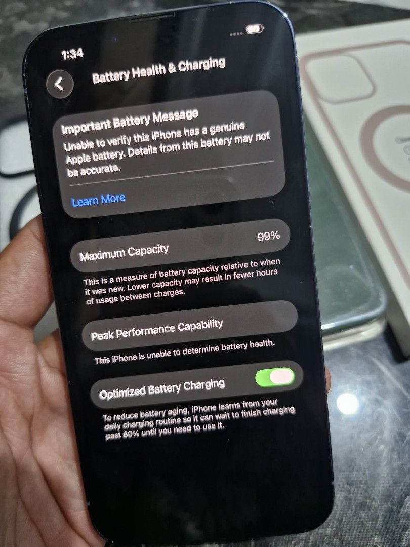 iPhone 13 Pro 256gb (Category: iPhone 13 Series) located in Manila. Submitted by mobilelegendsmythic (Listing ID 1454233611, Image 2). Description: iPhone 13 Pro 256gb Openline anysim No issue all working Safe to reset anytime Change battery 99% na bat health With 3 cases only. Location Taytay Rizal.