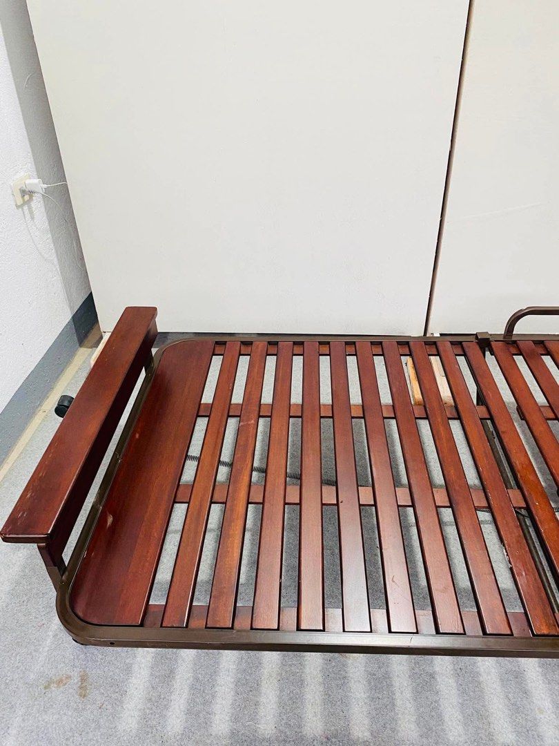 “JAPAN SURPLUS” FOLDING SINGLE BEDFRAME (Category: Bed Frames & Mattresses) located in Bulacan. Submitted by monmon555 (Listing ID 1454307859, Image 3). Description: “JAPAN SURPLUS” FOLDING SINGLE BEDFRAME SIZE: 79L” x 42W” 12H” inches (AS-IS ITEM) IN GOOD CONDITION.