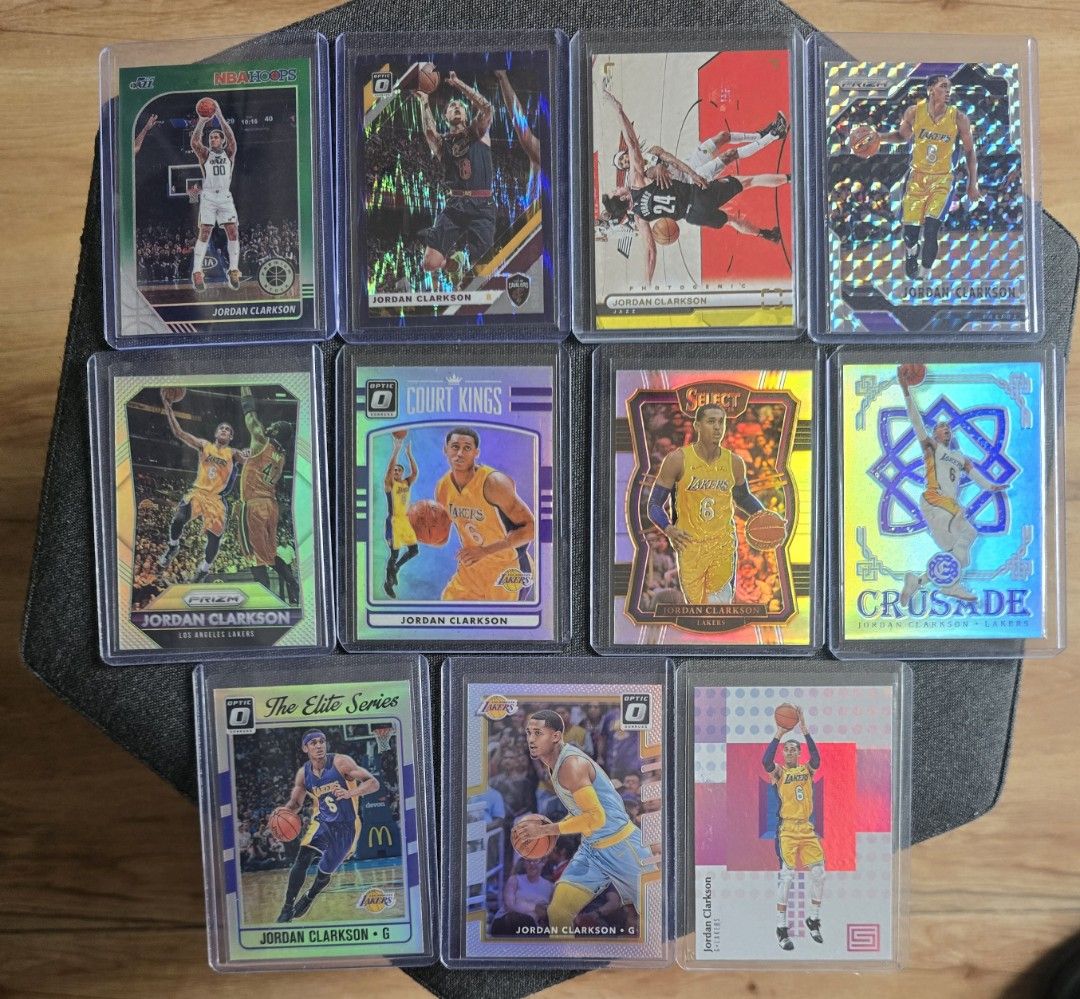 JORDAN CLARKSON - 31 CARD LOT (Category: Raw Singles) located in Mandaluyong City. Submitted by xanderobert (Listing ID 1454244319, Image 3). Description: Selling/disposing - 31 card lot JORDAN CLARKSON instant PC. 2 rookie cards and the rest mostly holos and parallels. 2,000 php only Packed using cardboard box and bubble wrap to ensure safety during shipping. Please check card corners or send us a message for further questions or photos. *All it