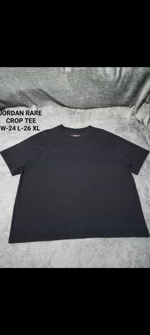 Jordan T-shirts (Black & Blue) (Category: Tshirts & Polo Shirts ) located in Manila. Submitted by thecomftrift.co (Listing ID 1454349105, Image 3). Description: -Selling as pack add for ship -Excellent as new condition - Black Jordan Crop Tee (Size XL) - Blue Jordan Loose Fit Tee (Size M) - Both feature the iconic Jordan logo - Ideal for everyday casual wear - Great addition to your streetwear collection.
