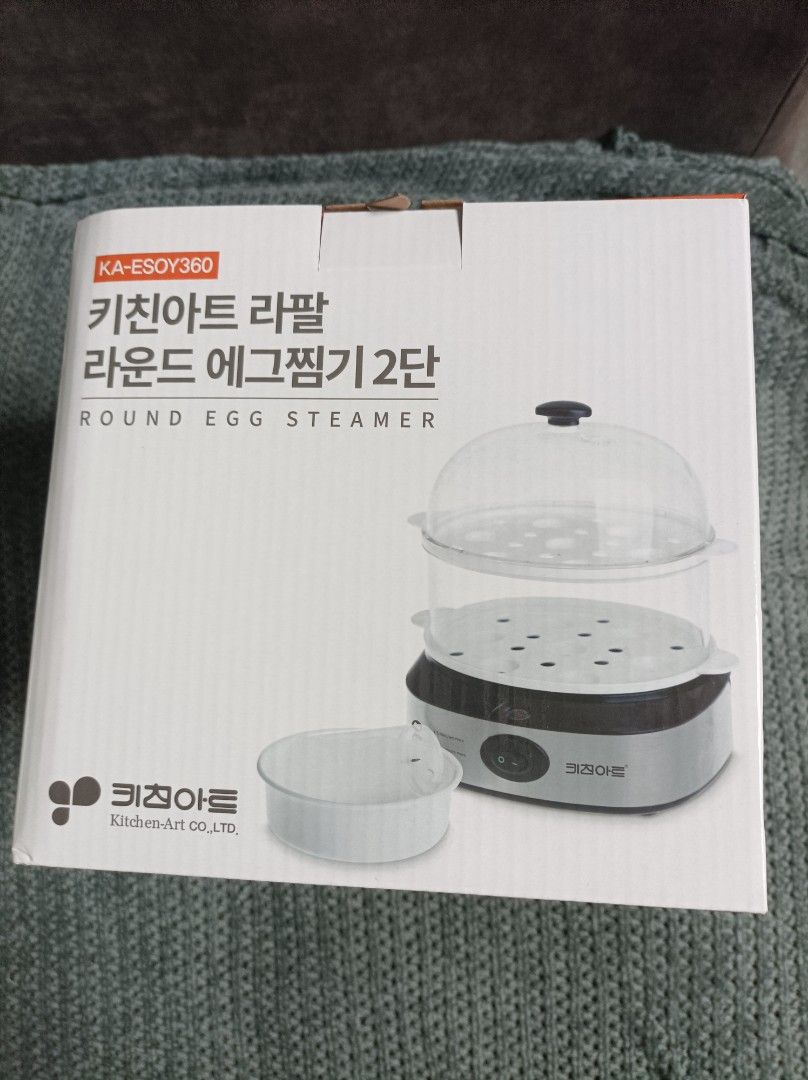 Kitchen Art Thumbs Up Rapal Round 2-Tier Egg Steamer (Category: Other Kitchen Appliances) located in Marikina City. Submitted by thevelvetcat (Listing ID 1454254759, Image 2). Description: Kitchen Art Thumbs Up Rapal Round 2-Tier Egg Steamer 2-tier steaming trays for cooking more food at once Cooks up to several eggs simultaneously Can also steam siomai, vegetables, dumplings, and other light meals Compact, space-saving round design Automatic shu