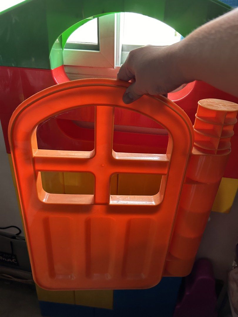 Large Plastic Building Blocks for Kids (Category: Lego & Building Sets) located in Quezon City. Submitted by aby0999 (Listing ID 1454327971, Image 2). Description: - Big, colorful building blocks - Encourages imaginative play - Easy to assemble and stack - Includes red, yellow, blue, and green pieces - Special orange door piece included - Perfect for toddlers and young children - Guarantees hours of fun.