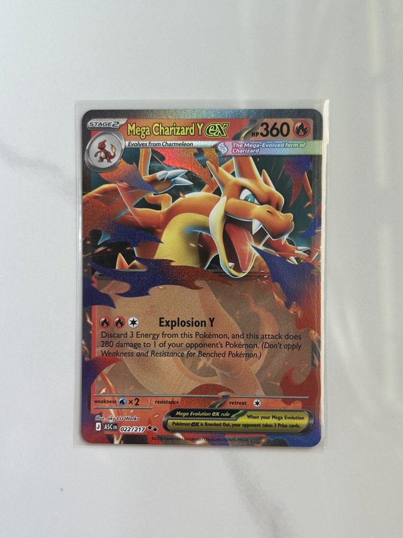 Mega Charizard EX (Category: Raw Cards) located in Singapore. Submitted by littlejoycollective (Listing ID 1454230817, Image 1). Description: .
