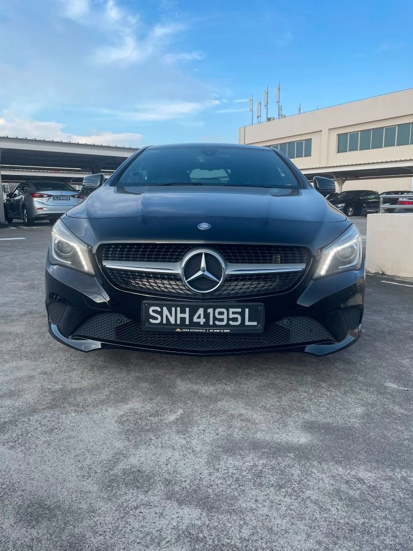 Mercedes-Benz CLA-Class CLA180 (A) (Category: Used Cars) located in Singapore. Submitted by axonautomobile (Listing ID 1454273538, Image 2). Description: 1.5K Monthly with 5k Downpay 1.6L Turbocharged engine producing 121bhp and 200nm of torque, smooth and responsive 7G DCT transmission, Front WD, fuel consumption of 18.2km/l Electric memory leather seats, sports rims, factory fitted audio system, multi function steering control, reverse sensors,