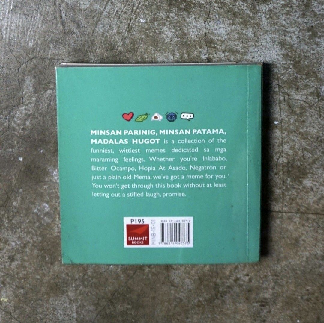 Minsan Parinig, Minsan Patama (Gio Miniano) (Category: Storybooks) located in Binangonan. Submitted by cyrnryc (Listing ID 1454316799, Image 2). Description: ✅ Book has plastic cover ✅ Contains greeting cards (removed from the book but never used) Last price. Send a message for sure takers..
