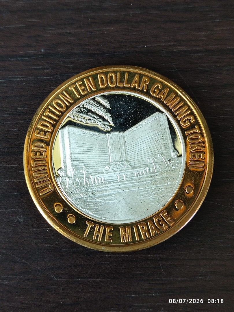 Mirage Silver Casino Token (Category: Currency) located in Tagum. Submitted by cs1907 (Listing ID 1454189476, Image 2). Description: 0.60 Troy oz. .999 Fine Silver 10 Dollar Casino Token Las Vegas, Nevada with Capsule.