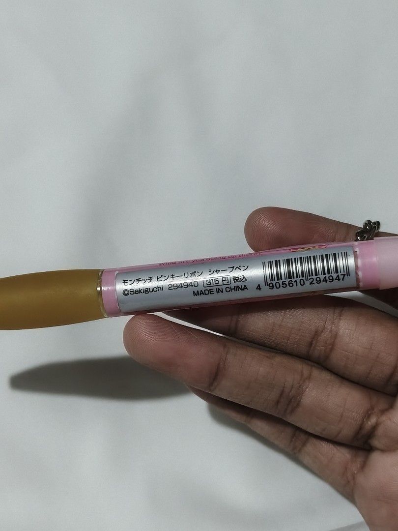 Monchhichi Pink Refillable Mechanical Pencil (Category: Stationery & School Supplies) located in Quezon City. Submitted by tiny_bean (Listing ID 1454331787, Image 2). Description: - have 7 in stock - 250 php if take all.