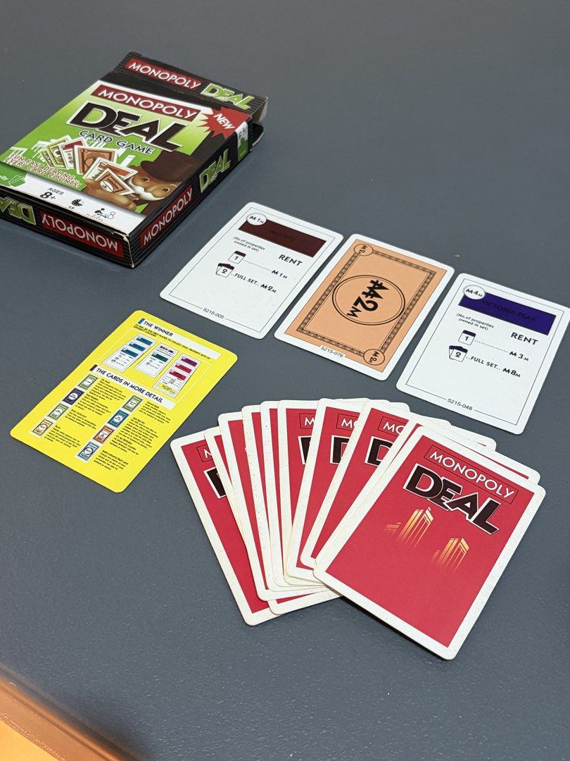 Monopoly Deal Black (Category: Board Games & Puzzles) located in Pasig City. Submitted by cash800 (Listing ID 1454283823, Image 3). Description: Bought from orange app Free! Just avail any of my listings so we can include in the delivery.