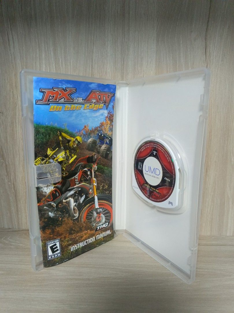 MX vs ATV On The Edge PSP UMD Game (Category: PlayStation) located in Bauang. Submitted by gamingstation12 (Listing ID 1454194319, Image 2). Description: For Sale PSP UMD Game MX VS ATV On the Edge = Php. 350 Region 1 Complete with Manual Disc Case Condition: 9.9/10 (Mint) Price is negotiable Good Condition 💯🔥 Working and Tested 💯🔥 "PAYMENT FIRST POLICY" Shipping Accepted Method of Payment GCASH Palawan Express Cash (Upon Meet Up) Method of D