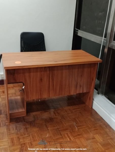 Office Table / Work Table / Staff Table (Category: Tables & Sets) located in Manila. Submitted by wincollinsmayannrc (Listing ID 1454230624, Image 2). Description: 3-drawers with safety lock System Unit bin Keyboard tray Grommet Color: Wenge.