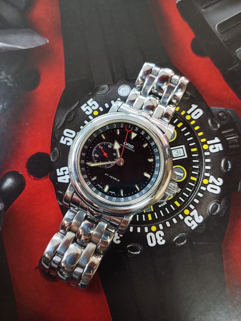 Oris pointer date automatic (Category: Men's Watches) located in Olongapo. Submitted by mvy_vintage (Listing ID 1454338069, Image 3). Description: automatic Replace back glass orig bracelet brand Oris 36mm case diameter pm to more details and picture thank you.