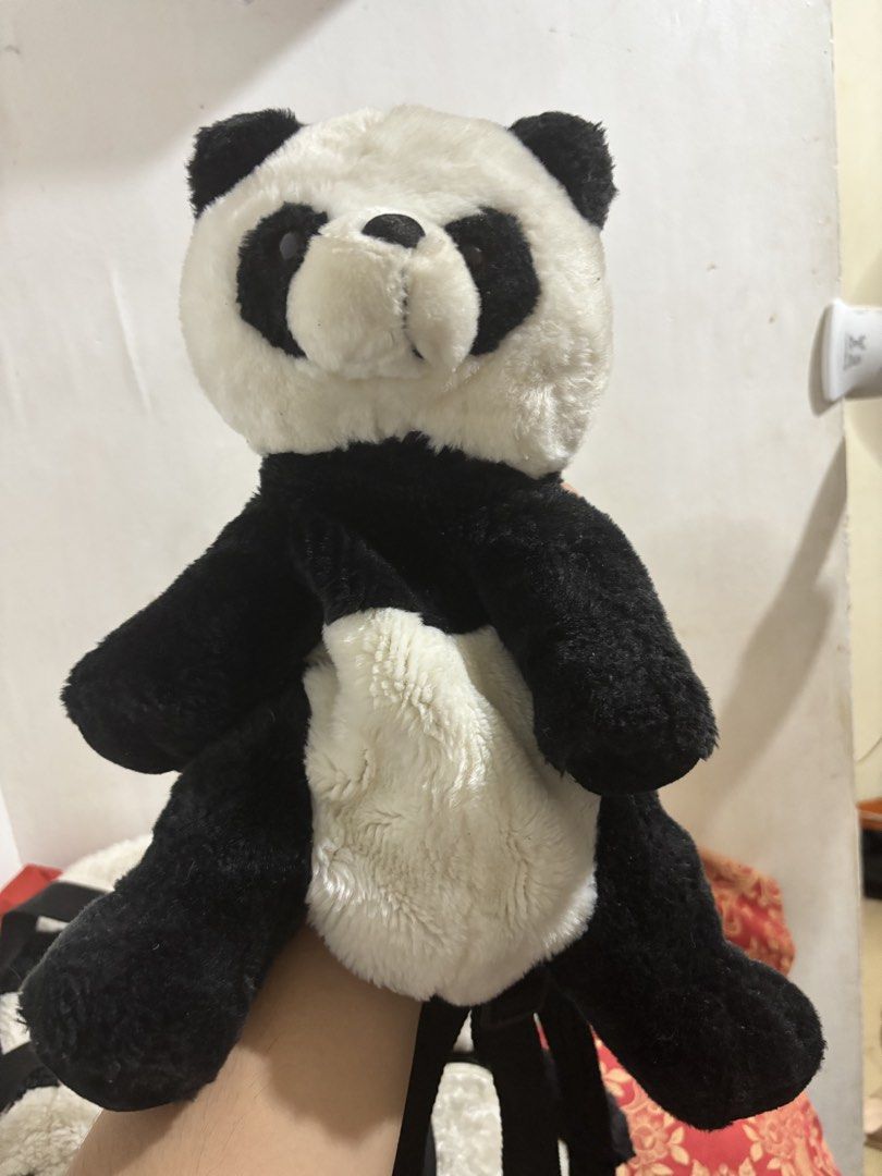 Panda Bag (Category: Diaper Bags & Wetbags) located in Quezon City. Submitted by libunan_ (Listing ID 1454196881, Image 2). Description: Panda Bags for sale 🫶 Small bag for your kids 🫶 Hindi lang nalabhan because naka display lang sa bahay (collection) 🫶 Galing ibang bansa Pm me for more details! Just send picture and offer me a price. Thanks .