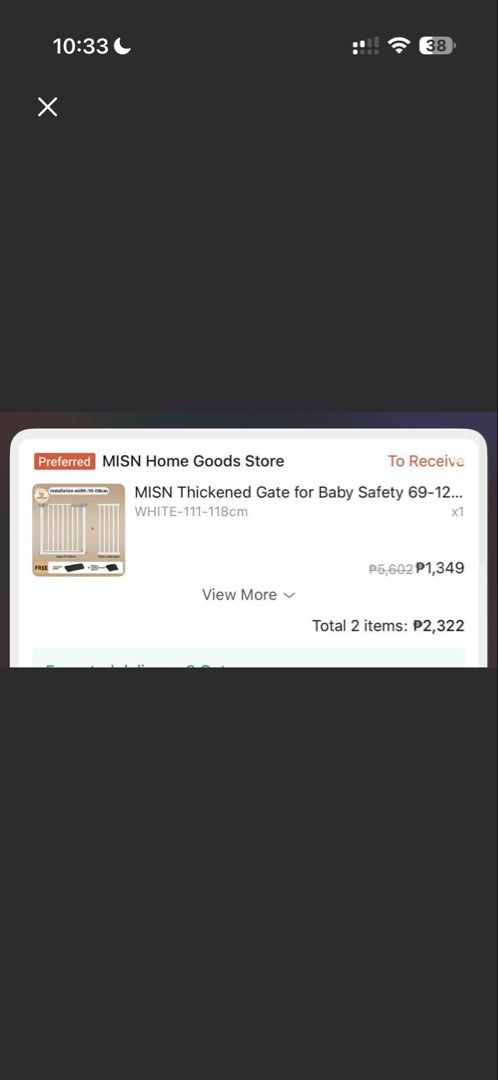 Pet Gate Barrier (Category: Safe) located in Pateros City. Submitted by mushdeclutters (Listing ID 1452744592, Image 2). Description: Size is posted Super mura na to Extra lang to kaya binebenta.