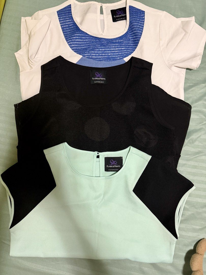 Plaints and Prints take all 6pcs with free! (Category: Blouses) located in Rizal. Submitted by jrdstuffs (Listing ID 1454309617, Image 2). Description: Last price Check photo for the size With free PP skirt (small size) + Banana republic blouse .