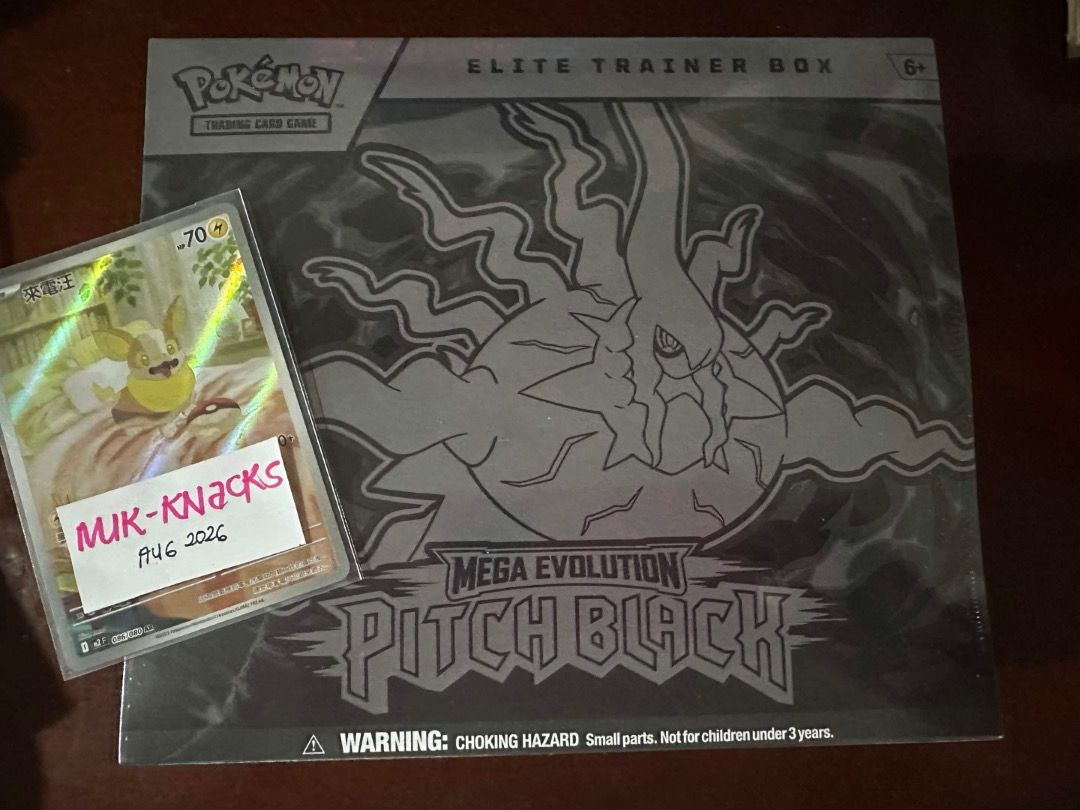 Pokemon Elite Trainer Box Mega Evolution Pitch Black (Category: Card Boxes & Cases) located in Quezon City. Submitted by mik-knacks (Listing ID 1454329262, Image 1). Description: Sealed Pokemon Elite Trainer Box: Mega Evolution Pitch Black Brand new and unopened Open for trade 3 First Partner Series 3 Preferably Meet-up Cubao QC Vouch Thread available at our FB Page.