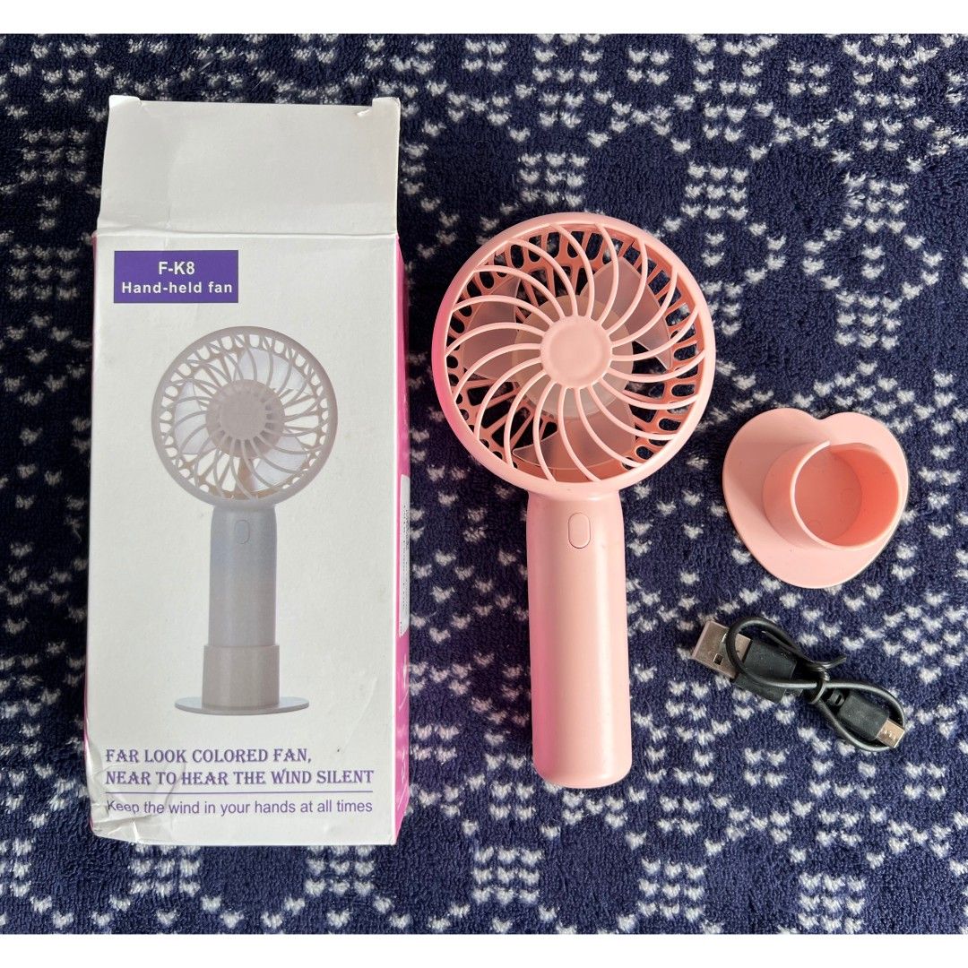 Portable Rechargeable Handheld Fan, Furniture & Home Living, Lighting ...