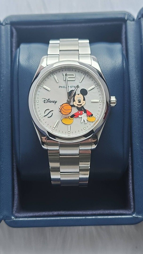 Preowned Authentic Philip Stein x Disney Mickey Mouse (Limited Edition) (Category: Luxury Watches) located in Manila. Submitted by rosewatches (Listing ID 1454221411, Image 1). Description: Preowned Authentic Philip Stein x Disney Mickey Mouse (Limited Edition) •Swissmade •Almost New Condition •38mm case size ( Fit up to 19cm wrist size) •Sapphire Crystal •Mother of Pearl Dial & Scratch Resistant •with Box (100% Original Preowned watch) {Ready fo