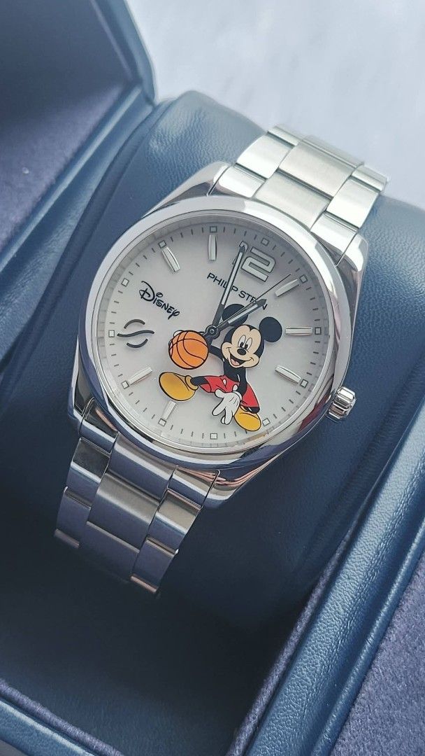 Preowned Authentic Philip Stein x Disney Mickey Mouse (Limited Edition) (Category: Luxury Watches) located in Manila. Submitted by rosewatches (Listing ID 1454221411, Image 3). Description: Preowned Authentic Philip Stein x Disney Mickey Mouse (Limited Edition) •Swissmade •Almost New Condition •38mm case size ( Fit up to 19cm wrist size) •Sapphire Crystal •Mother of Pearl Dial & Scratch Resistant •with Box (100% Original Preowned watch) {Ready fo
