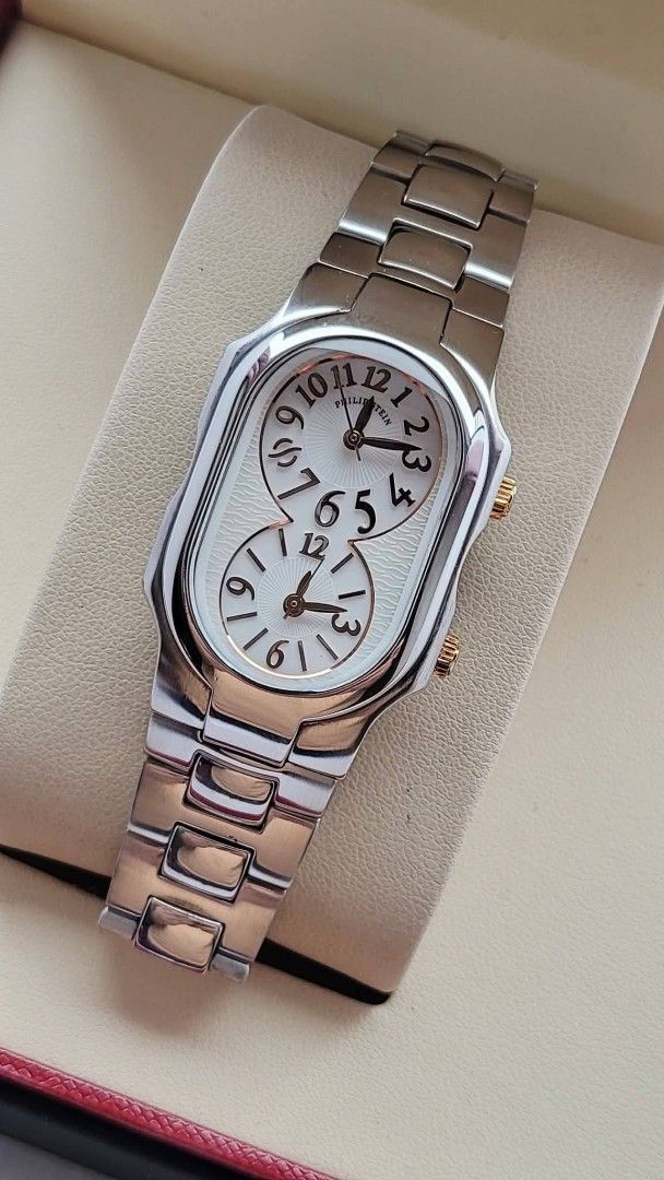 Preowned Authentic Philip Stein Watch for Ladies (Category: Luxury Watches) located in Manila. Submitted by rosewatches (Listing ID 1454222143, Image 3). Description: Preowned Authentic Philip Stein Watch for Ladies •Swissmade •Excellent Condition •Fit up to 15-16 cm wrist size) •Mother of Pearl Dial •Providee Box only! (100% Original Preowned watch) {Ready for delivery/pickup/meetup} 📍Manila, Philippines for more affordable luxury! Follow us on