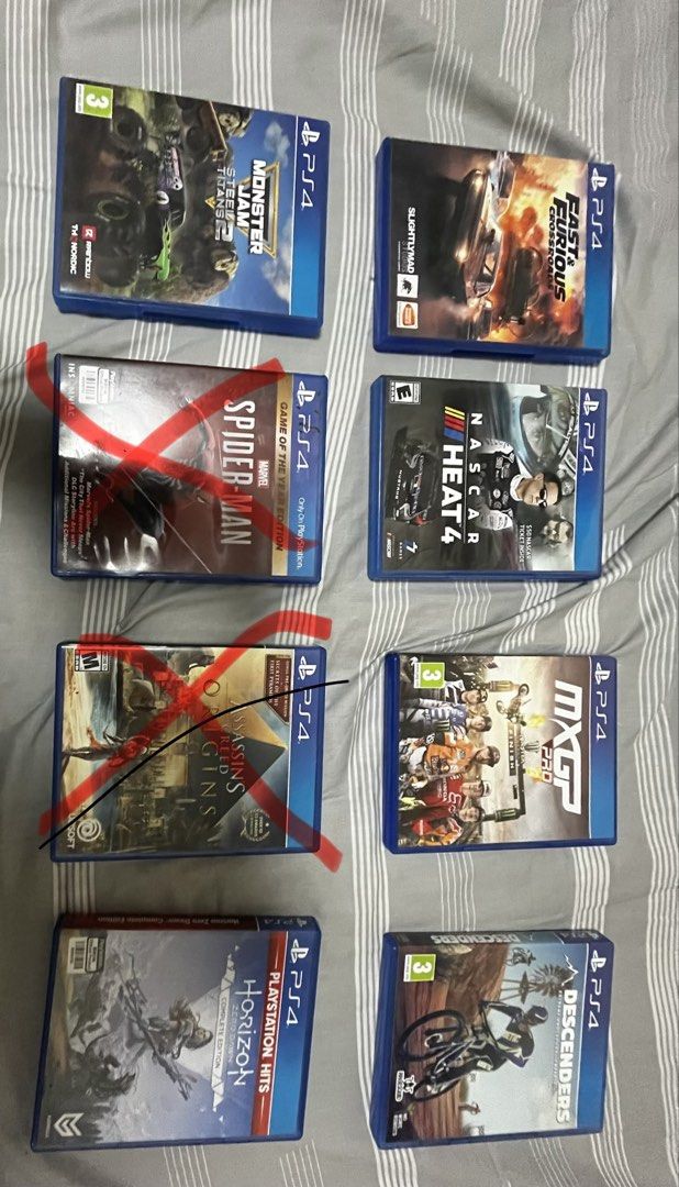 Ps4 games (Category: PlayStation) located in Manila. Submitted by kool_taymz20 (Listing ID 1454226809, Image 1). Description: Ps4 games Monster jam st2 Descenders Mxgp pro Nascar heat 4 Fast and furious crossroads Horizon zero dawn Price per disc 500 Buy all 2500, ₱500 discount .