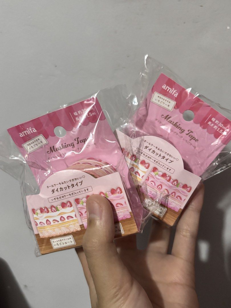 Rare Amifa Cake Washi Tape (Category: Craft Supplies & Tools) located in Manila. Submitted by starrvx (Listing ID 1454227252, Image 1). Description: 200 each, brandnew and sealed - perfect washi for journaling <3.