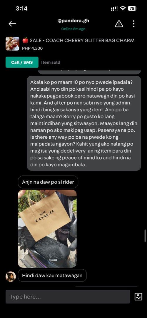 REPORT THIS SCAMMER - @pandora.gh (Category: Announcements) located in Marikina City. Submitted by bimbems (Listing ID 1454249428, Image 3). Description: - SCAMMER TO PLEASE REPORT .