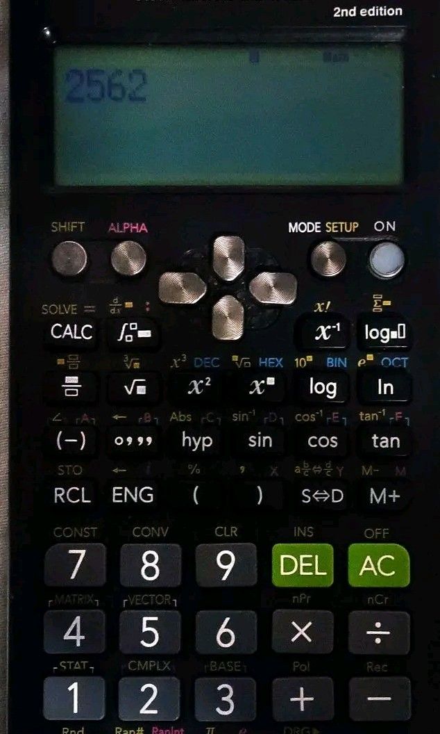 SCIENTIFIC CALCULATOR (CASIO fx-570ES PLUS) (Category: Looking For) located in Manila. Submitted by marizadelr18615 (Listing ID 1454357150, Image 1). Description: CASIO fx-570ES PLUS •All buttons are working •There's a white mark sa ON BUTTON but working. •May scratch and marks lang ang box but all goods with manual. LOC: BULSU (Malolos) or Around Malolos, Bulacan PRICE: 500 PESOS ONLY!.