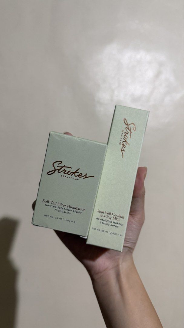 SET Strokes Beauty Lab Soft Veil Filter Foundation & Cooling Setting Mist (Category: Makeup) located in Quezon City. Submitted by thedevilwearsukay (Listing ID 1454236144, Image 1). Description: Brand new and sealed Strokes Beauty Lab products, bought in bulk hence have lots of stocks and can give bulk price, let me know! 😊 SET: choose your shade for Foundation ( Deep Cool, Deep Neutral, or Deep Warm) + Skin Veil Cooling Setting Mist + FREE UV v